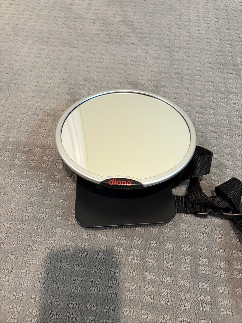 Diono Black & Silver Baby Mirror - Compact Backseat View